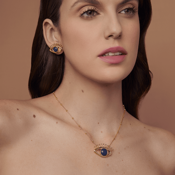 ANNA PRATA-OLHO GREGO EARRING